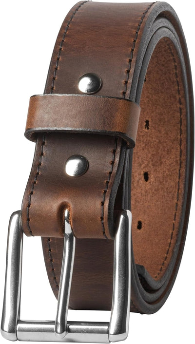 Main Street Forge American Made Leather Belt for Men | Full Grain Leather | Casual & Dress Belt | Heavy Duty & Classic Styles