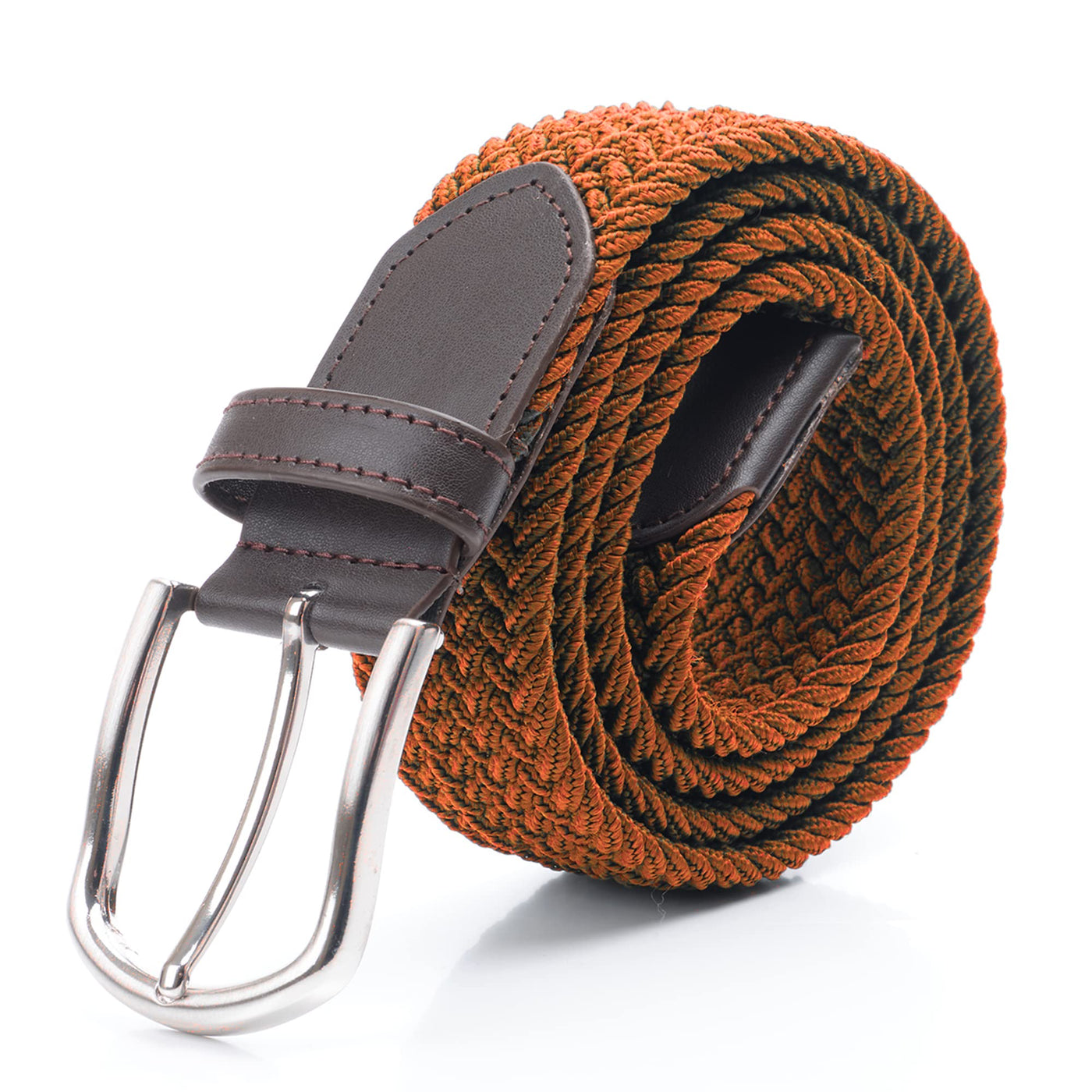 DWOY Elastic Braided Stretch Belt for Men - Versatile Woven Web Belt - Perfect Fit and Comfort