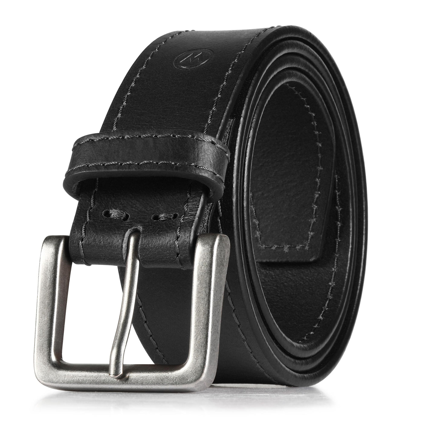 Wrangler Men’s Leather Belt, Country Casual Every Day Belt for Jeans