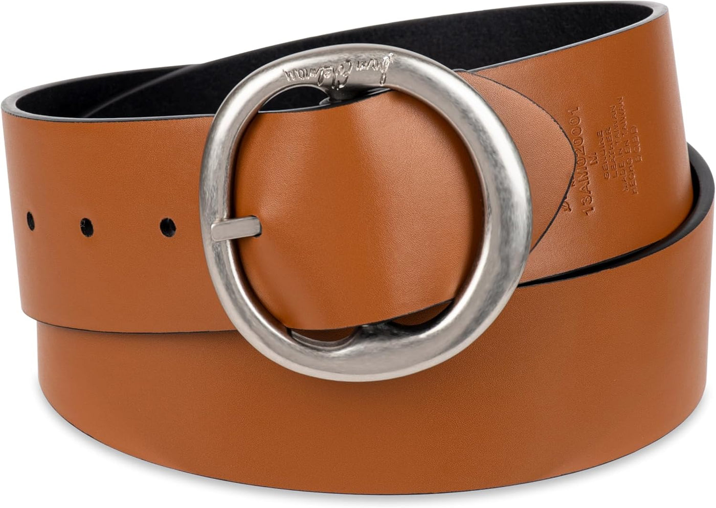 Sam Edelman Women's Two-in-one Reversible Center Bar Buckle Belt