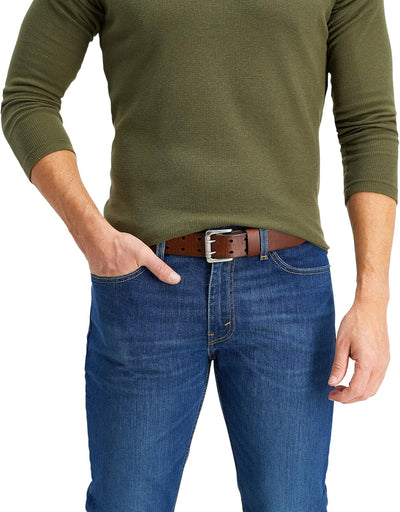 Levi's Men's Casual Everyday Jean Belt with Double Prong Buckle