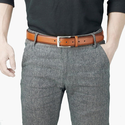 VATAN Men's Genuine Leather Dress Belts, Handmade Classic Every Day Leather Jeans Belt for Men Work Business Casual